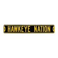 thumbnail image 1 of Authentic Street Signs 70114 Hawkeye Nation Black Street Sign, 1 of 1