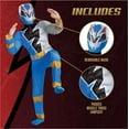 thumbnail image 3 of Blue Power Ranger Costume for Kids, Official Power Rangers Dino Fury Outfit with Mask, Child Size Small (4-6), 3 of 5