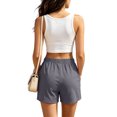 thumbnail image 7 of WAGUTH Athletic Sweat Shorts for Women Elastic Waist Wide Leg Summer Beach Shorts Loose Fit Daily Loungewear Running Shorts, 7 of 7