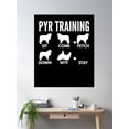 thumbnail image 2 of Bloom Theory Pyr Training - Pyrenean Mountain Dog Tricks Poster Wall Art, Modern Wall Decor, 16x24 UNFRAMED, 2 of 3