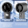 thumbnail image 4 of Lenkho Turbo Handheld Fan with LED Digital Display, High-Speed Portable Personal Fan with Base, Rechargeable USB Fan, Ideal for Travel, Commuting, Outdoor Activities, 4 of 6