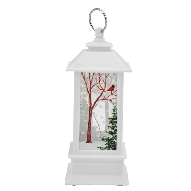 Linterna colgante decorativa navideña, lámpara LED portátil de Papá Noel, decoración del hogar, color blanco