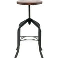 thumbnail image 5 of Lorell, Wood Seat Industrial Swivel Stool, 1 Each, 5 of 6