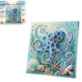 thumbnail image 2 of Ocean Marine Theme 5D Diamond Painting Kit Sea Animal DIY Rhinestone Art Set for Adults & Kids Dolphin Octopus Turtle Shark Diamond Craft Decor - 7.87" x 7.87", 2 of 4
