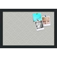 thumbnail image 2 of PinPix ArtToFrames 10x16 Custom Cork Bulletin Board Peaks Modern Pattern Grey   Poster Board Has a Fabric Style Canvas Finish, Framed in Satin Black (PinPix-1794), 2 of 6