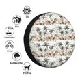 thumbnail image 4 of Susaid Flamingo Palm Trees Print Tire Covers,Waterproof Anti-UV Snow Sun Rain Tire Covers for RV,Truck, SUV, Trailer, Camper-14 inch, 4 of 6