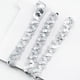 thumbnail image 5 of Encaje de lentejuelas brillantes, encaje de lentejuelas, lentejuelas elásticas metálicas para ropa Plata, 5 of 8