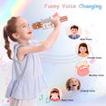 thumbnail image 4 of BONAOK Wireless Bluetooth Karaoke Microphone, 3-in-1 Portable Handheld Mic Speaker Party Machine for All Smartphones,Gifts for Kids Adults Q37 (Rose Gold), 4 of 15
