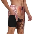 thumbnail image 2 of Balery Makeup Brush on Pink Glitter Bañador para hombre, shorts de playa de secado rápido con entrepierna y forro de compresión-3X-Large, 2 of 6