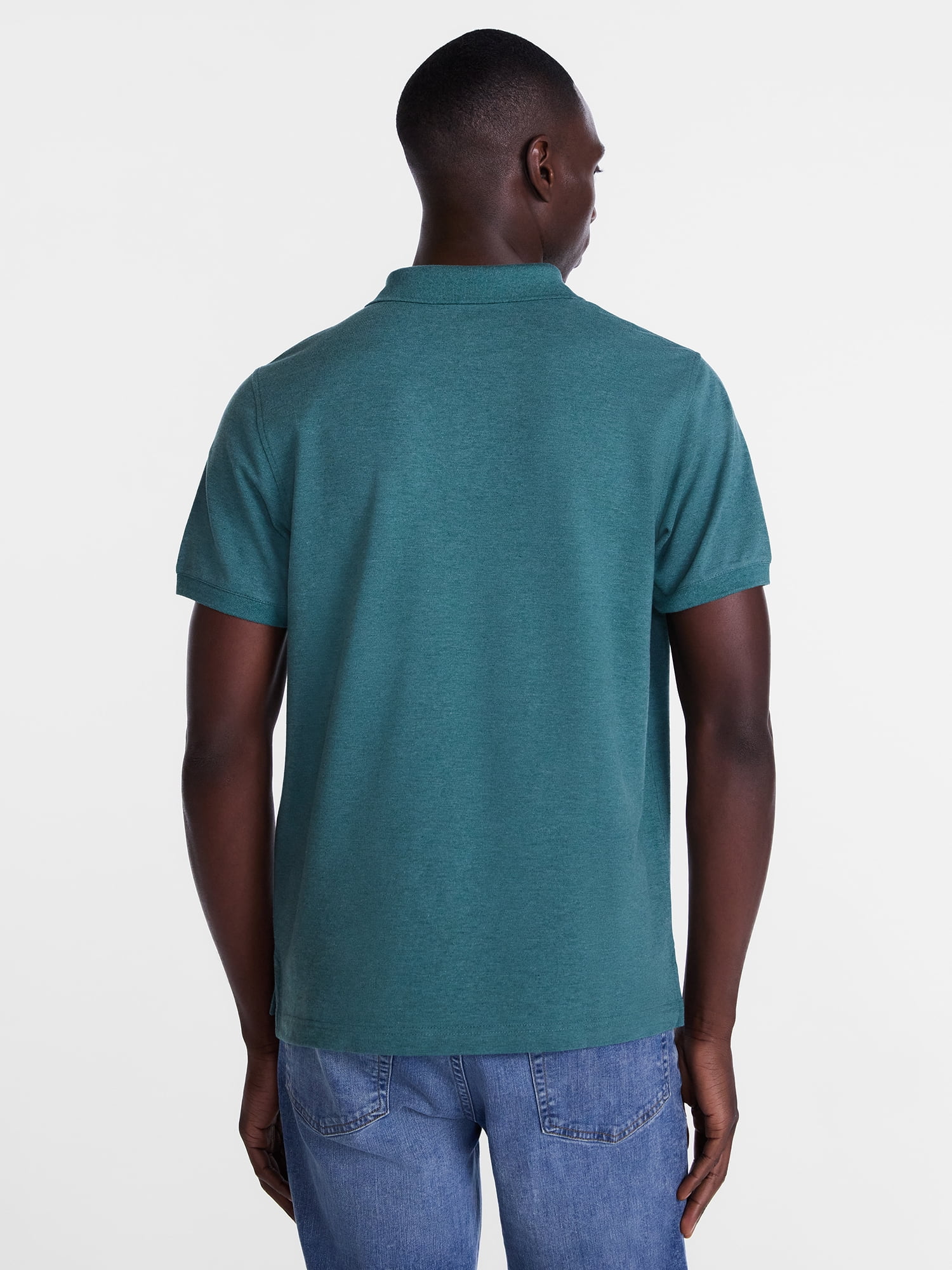 George Men's and Big & Tall Men's Pique Polo Shirt with Short Sleeves, Sizes XS-5XL, LT-3XLT