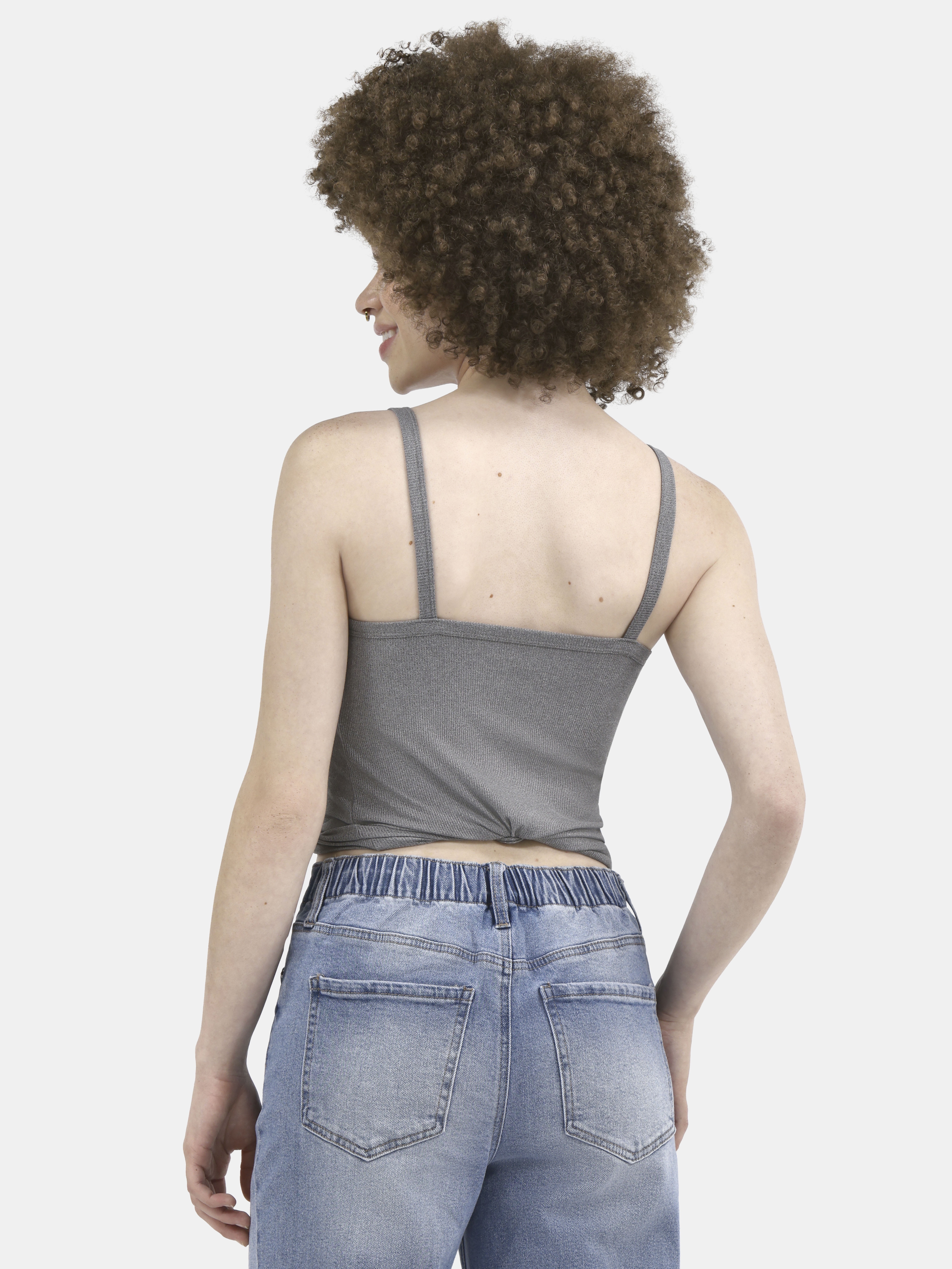 No Boundaries Ribbed Cami Top, Women's XXS-XXL