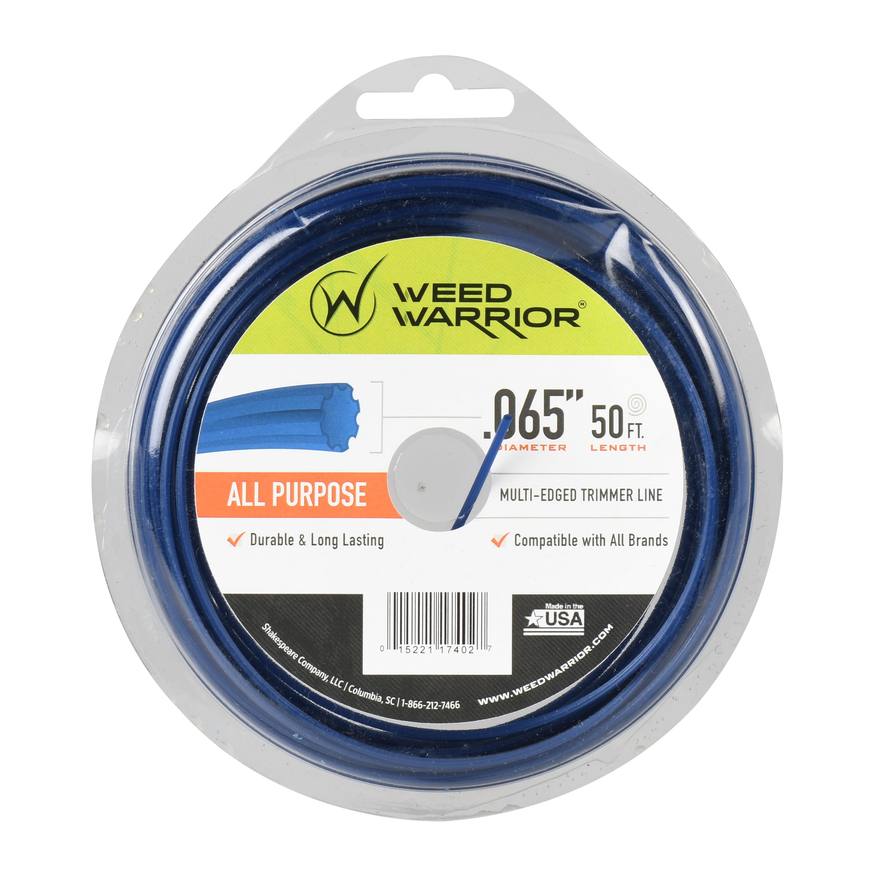Weed Warrior .065 in. x 50 ft. All Purpose Nylon Trimmer Line
