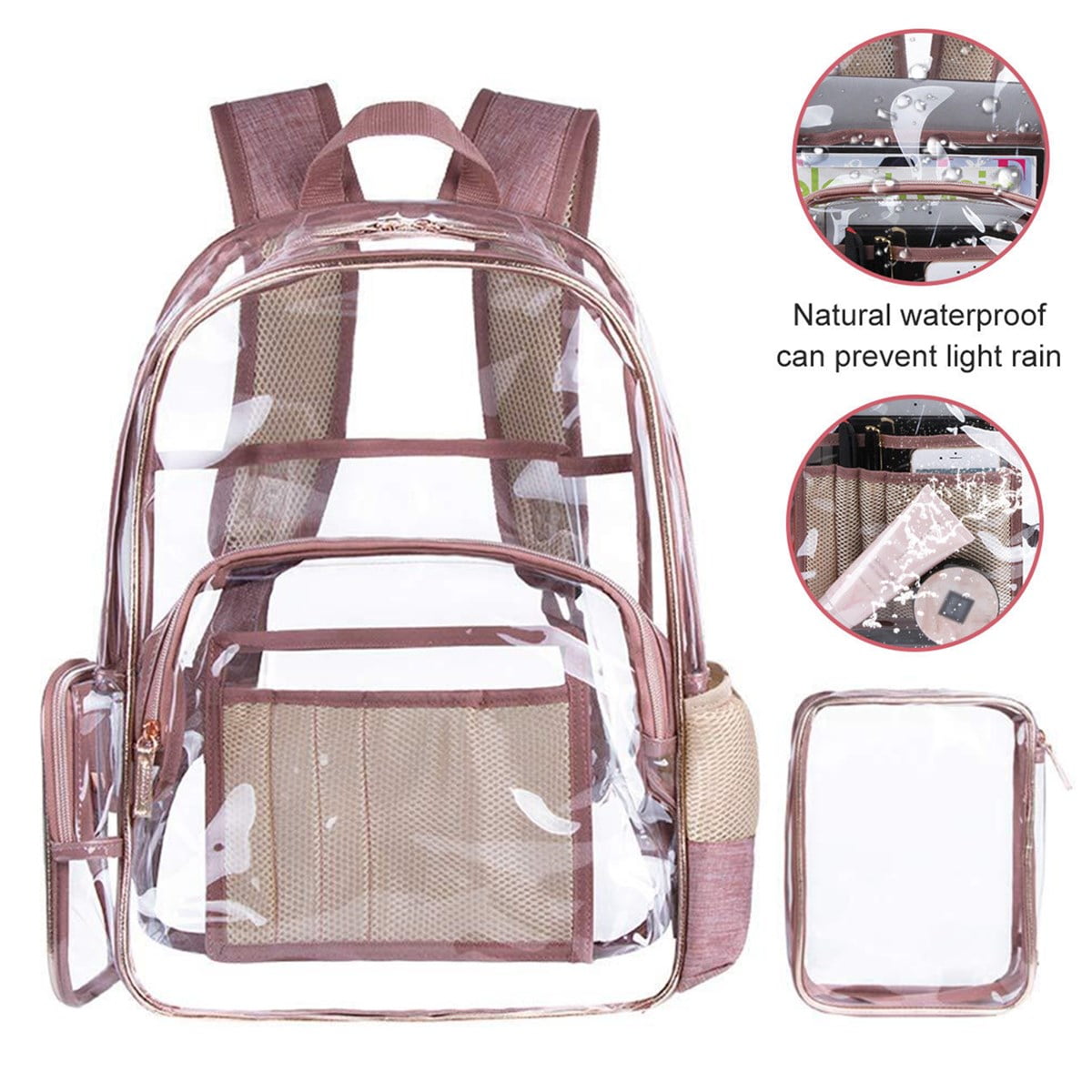 transparent backpack online