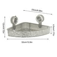 thumbnail image 3 of sruoe Corner Shower Organizer Clearance, Bathroom Shelf Organizer, Wall Mount Suction Cup Bathroom Storage Rack, No Drilling Over The Shower Head Caddy, 3 of 6