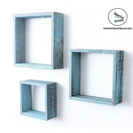 Barnwoodusa Rustic Farmhouse Floating Box Shelves Made Of 100 Barnwoodusa Rustic Farmhouse Floating Box Shelves Made Of 100 Reclaimed And Recycled Wood