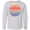 thumbnail image 3 of Inktastic Lake Placid Retro Sunset Long Sleeve Youth T-Shirt, 3 of 5