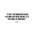 thumbnail image 3 of ArtsyQuotes 18x15 Black Modern Framed Museum Art Print Titled - Muhammad Ali Quote: Mountains Ahead, 3 of 5
