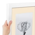 thumbnail image 6 of ArtToFrames 15x21" Matted Picture Frame with 11x17" Single Mat Photo Opening Framed in 1.25" Satin White Frame and 2" Alabaster Mat (FWM-3966-15x21), 6 of 8