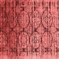 thumbnail image 1 of Ahgly Company Indoor Square Oriental Red Industrial Area Rugs, 8' Square, 1 of 4