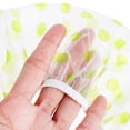 thumbnail image 2 of 6 Pcs Bonnets de Bain Réutilisables Épaissis Motif à Pois Ronds Bonnets de Douche Bande Élastique Chapeaux de Cheveux pour Femmes Dames, 2 of 9