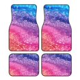 thumbnail image 1 of Fotbe Rainbow Glitter Cute Juego de 4 Tapetes para Auto con Estampado – Alfombrillas de Goma Reforzada, Diseño Antideslizante, Protección para Todo el Año – Vehículos, Autos, Camionetas y SUVs, 1 of 7