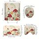 thumbnail image 4 of 1pc/3pcs/4pcs Waterproof Mushroom Iris Shower Curtain Set with Non-Slip Bathroom Rug and Soft Toilet Rug - 71x71 Inches - 12 Hooks - Room Decor and Bathroom Partition - Soft and Durable Fabric - Easy, 4 of 4