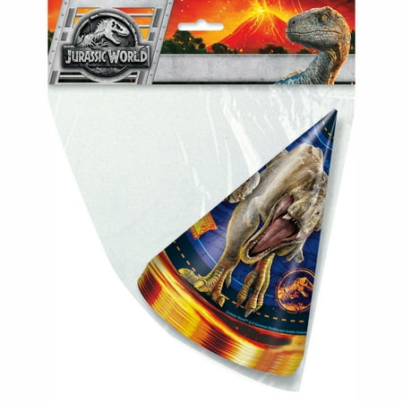 Jurassic World Party Hats, 8ct
