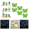 thumbnail image 4 of Kitchen Green Plant Wall Stickers 6PCS Luminous Double-Layer 3D Butterfly, 4 of 10