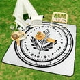 thumbnail image 6 of Bohemian Pattern Outdoor Picnic Blanket, Foldable Waterproof Beach Mat, Portable Beach Blanket for Beach Camping, Hiking, Family Concerts, 6 of 7