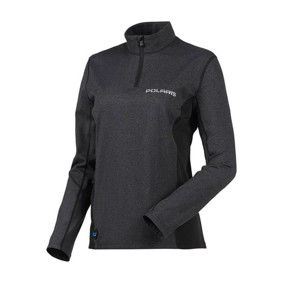 Polaris Womens Heated Base Layer Snowmobile Top Moisture Wicking Comfort Black - Medium 283303303