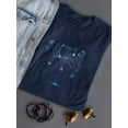 thumbnail image 3 of Neon Cow Hologram Shaped T-Shirt Women -Image by Shutterstock, Female Medium, 3 of 4