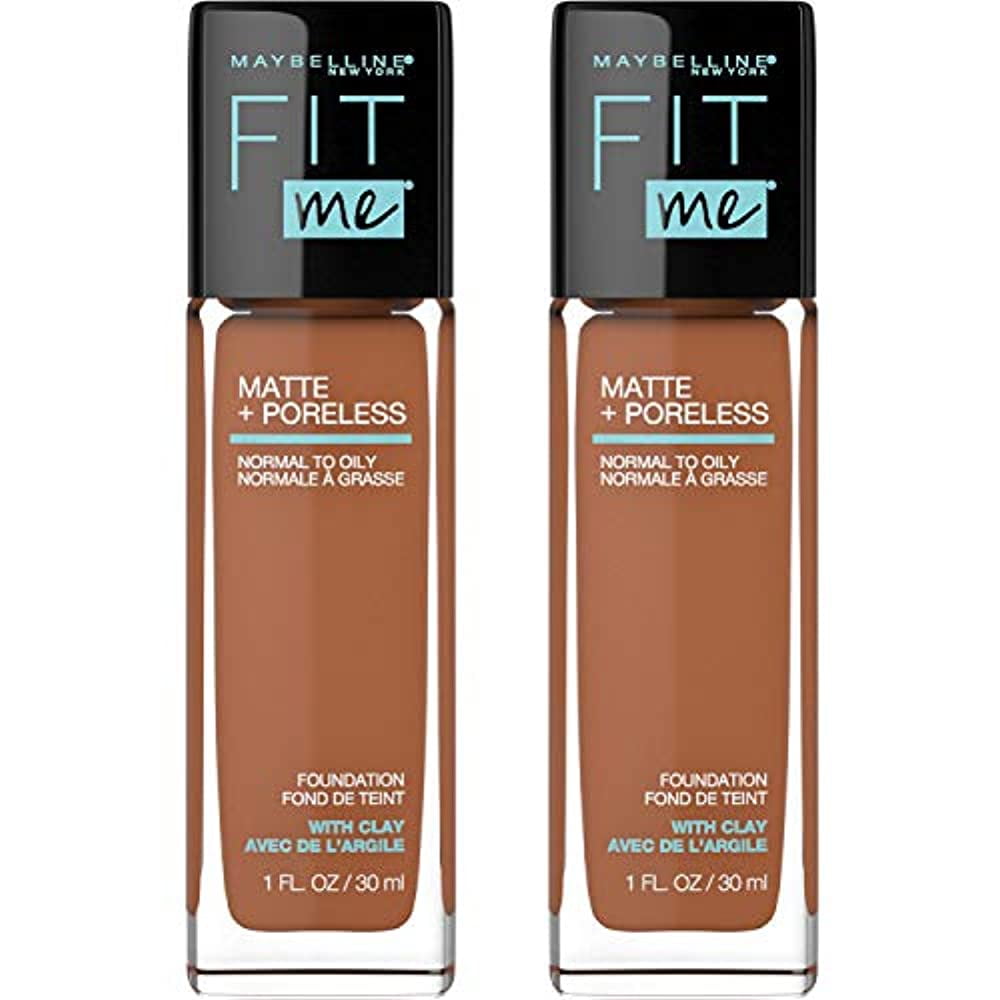 Maybelline Fit Me Matte + Poreless Liquid Foundation Makeup, Coconut, 2