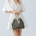 thumbnail image 5 of Bolso de mano tejido a mano para mujer, nuevo diseño 2024, bolso de mujer ahuecado, bolso de hombro tipo cubo informal y moderno, 5 of 5