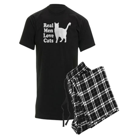 

CafePress - Real Men Love Cats - Men s Dark Pajamas
