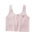 thumbnail image 2 of ATOGUTA Girls Sports Bra Size 8-12 Kids Athletic Seamless Camis Dance Yoga Crop Tops Pink, 2 of 3