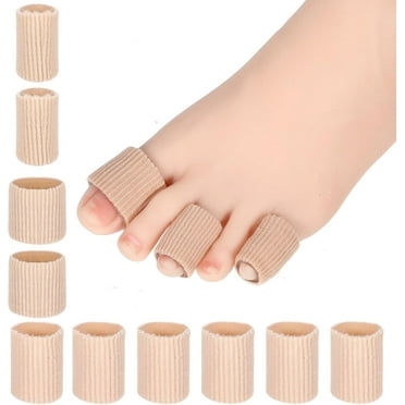 WYXSH Toe Sleeve Protectors Toe Cushion Tube Soft Gel Corn Pads Protectors,16PCS Toe Spacers for Bunion,Hammer Toe,Cushions Corns,Blisters,Callosity on Toes,Fingers,Feet(3 Size：1.5/2/2.5cm)