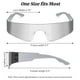 thumbnail image 4 of Gafas de sol de moda milramtob Futuristic Wrap Around Y2K, 4 of 5