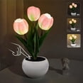 thumbnail image 2 of Lámpara de Tulipán Luces Lámpara de Mesa Lámpara de Escritorio de Flores Luz de Noche de Tulipán LED para Sala de Estar Dormitorio para Sala de Estar en Casa, 2 of 5