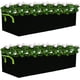 thumbnail image 1 of Zhuge Bolsas para cultivo de plantas, paquete de 10 bolsas de tela elevadas para plantar, bolsa de cultivo rectangular con 3 agujeros, macetas transpirables para tomates y papas de 15 galones (negro), 1 of 5