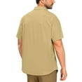 thumbnail image 4 of GENTS BLISS Short Sleeve Men Shirts Hiking Button Down Shirts for Men Quick Dry Fishing Men Shirts with Pocket, 4 of 7