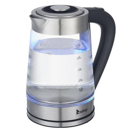 

Clearance! Electric Kettle Glass Hot Water Kettle 2.2L Water Warmer BPA-Free Stainless Steel Lid & Bottom Tea Kettle with Fast Heating Auto Shut-Off & Boil Dry Protection