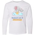 thumbnail image 3 of Inktastic Grandma's Ray Of Sunshine Cute Elephants Rainclouds and Sun Long Sleeve Youth T-Shirt, 3 of 5