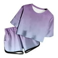 thumbnail image 3 of REDARER Girls' Summer Tie-Dye Set – Short Sleeve Top & Shorts, Lightweight Casual Outfit with Pocket,for Sze 4-5 Years, 3 of 4