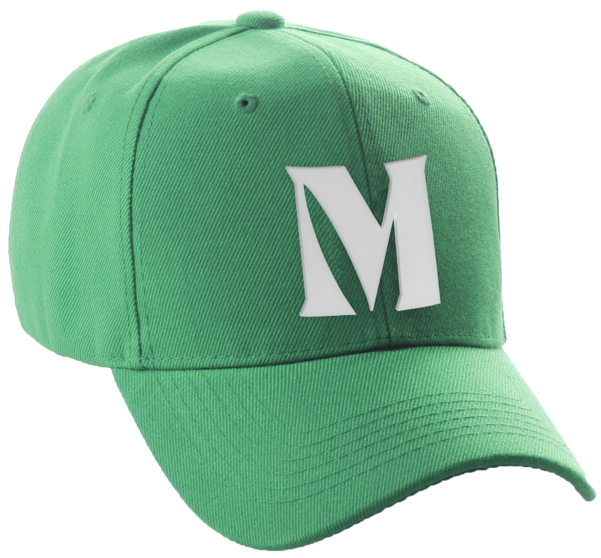 Daxton Structured Curve Visor Bill Baseball Hat 3D Capital Alphabet ...