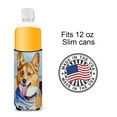 thumbnail image 4 of Carolines Treasures 7363MUK Corgi Beach Bandana Ultra Hugger for slim cans Slim Can multicolor, 4 of 6