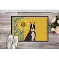 thumbnail image 2 of Summer Sunflowers Black Boxer Indoor or Outdoor Mat 18x27 27 in x 18 in, 2 of 7
