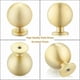 thumbnail image 3 of Brushed Gold Spherical Knobs, Brass Cabinet Handles, Kitchen Drawer Pulls, Premium Hardware, 3 of 5