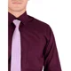 thumbnail image 4 of Camisa Vestir Aristos Hombre Vino Algodon Poliester 3005, 4 of 8
