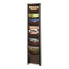 Safco - Literature holder - wall mountable - 12 compartments - for - mahogany