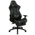 thumbnail image 3 of Emma + Oliver Z300 Gaming Chair Racing Office Ergonomic Computer Chair with Fully Reclining Back and Slide-Out Footrest in Gray LeatherSoft, 3 of 15